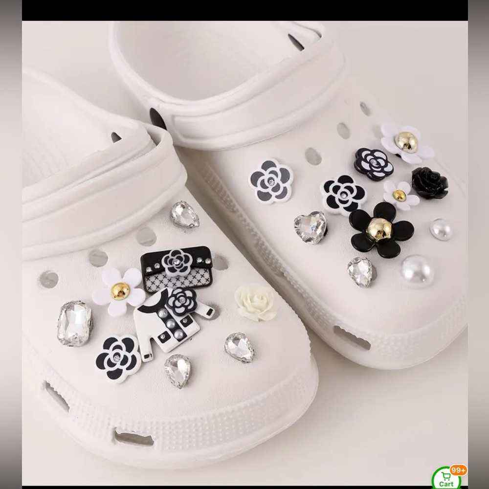 NEW 20 PIECES SHOES BUCKLES  CHARM DECORATIVE.